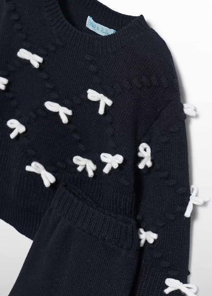 ABEL & LULA GIRLS SET SHORT WITH BOWS
