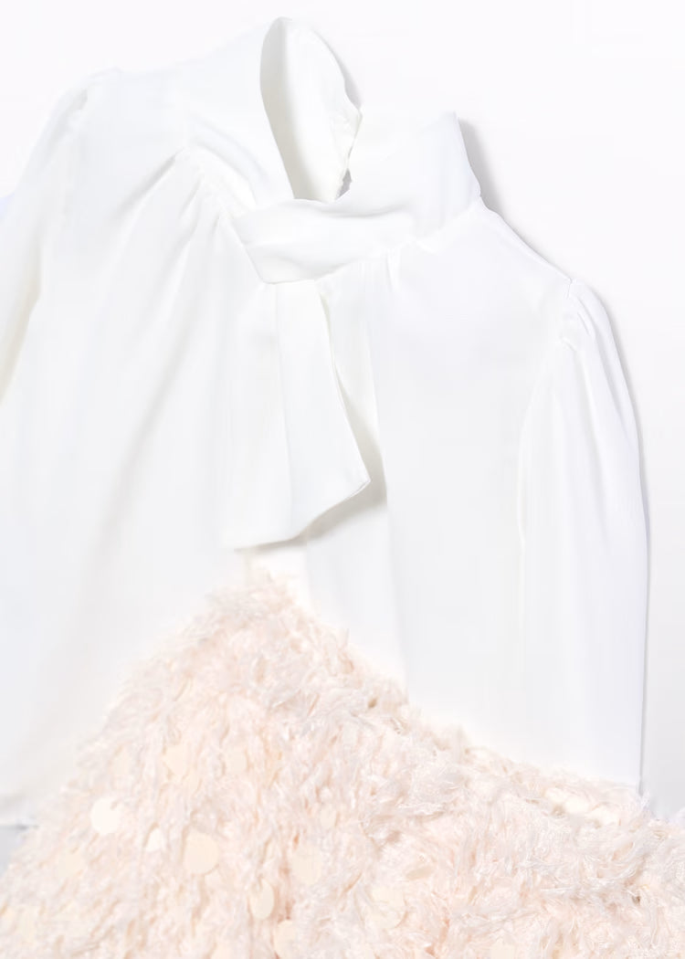 ABEL & LULA GIRLS FEATHER-DETAIL SKIRT SET