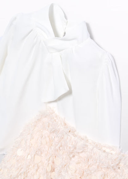 ABEL & LULA GIRLS FEATHER-DETAIL SKIRT SET