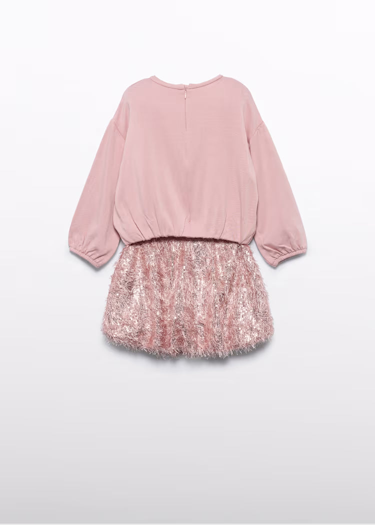 ABEL & LULA GIRL'S FRINGED SEQUIN SKIRT SET