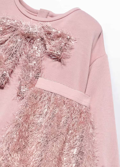 ABEL & LULA GIRL'S FRINGED SEQUIN SKIRT SET