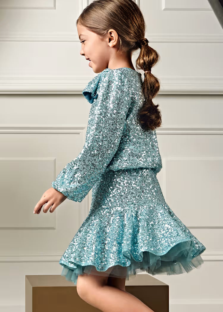 MAYORAL ABEL&LULA GIRLS SEQUIN SKIRT SET