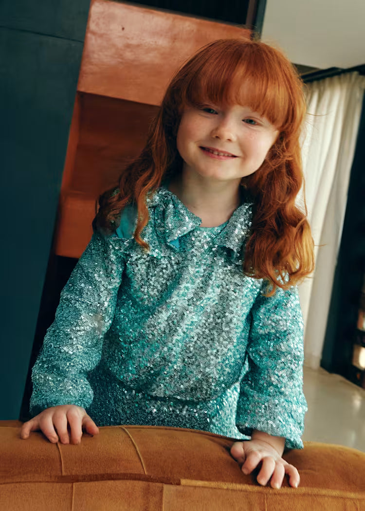 MAYORAL ABEL&LULA GIRLS SEQUIN SKIRT SET