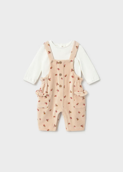 MAYORAL BABY GIRLS SET OVERALL AND T SHIRT