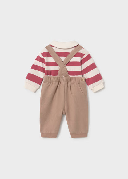 MAYORAL NEWBORN POLO T SHIRT ROMPER SET