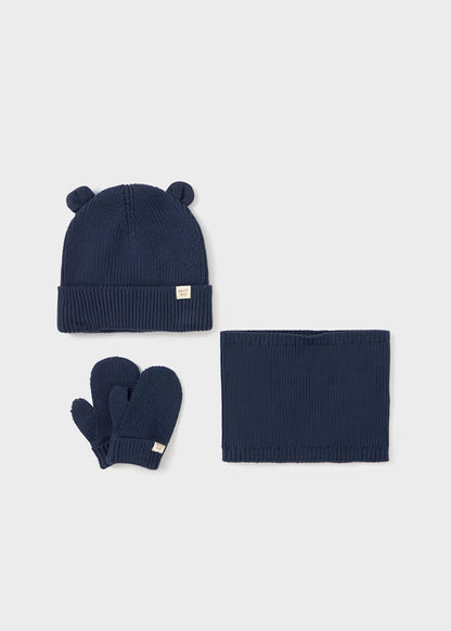 MAYORAL BABY HAT AND GLOVES SET