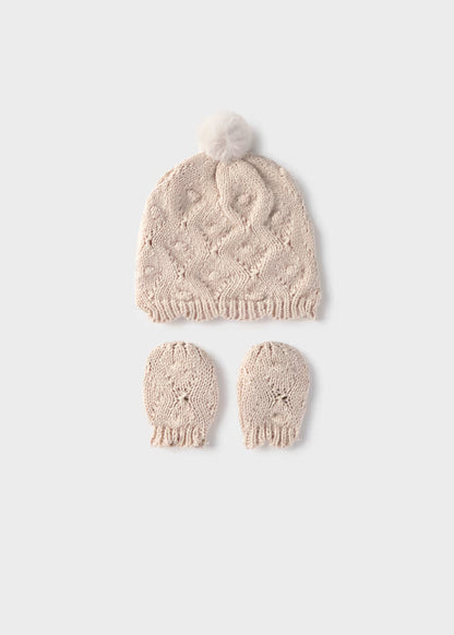 MAYORAL BABIES HAT & MITTENS SET