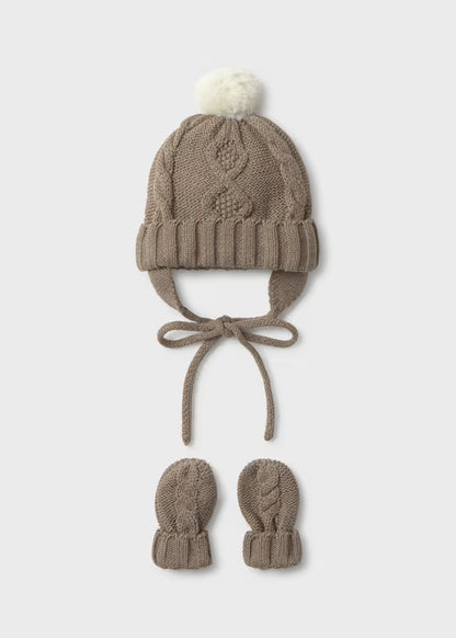MAYORAL BABIES HAT & MITTENS SET