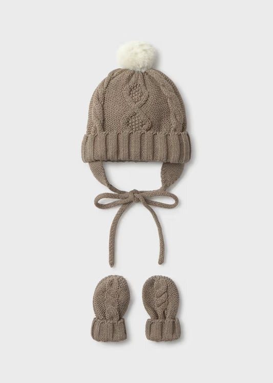 MAYORAL BABIES HAT & MITTENS SET