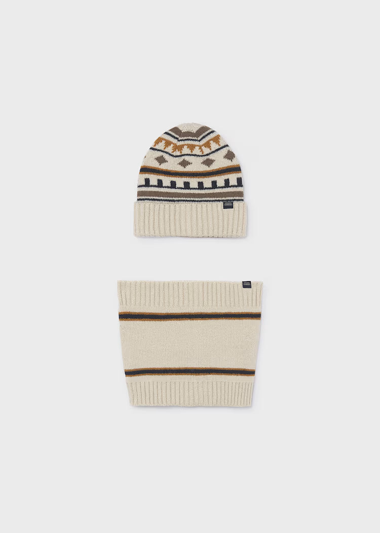MAYORAL KIDS BEANIE & NECK WARMER SET