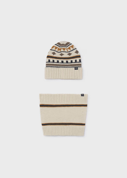 MAYORAL KIDS BEANIE & NECK WARMER SET