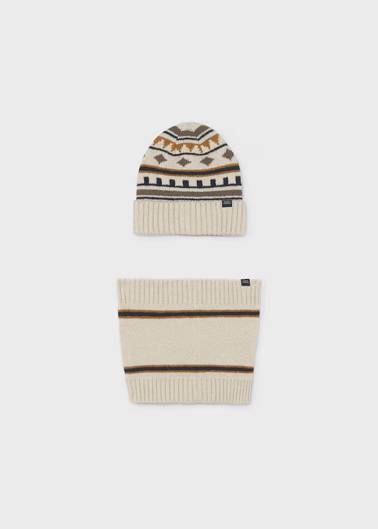 MAYORAL KIDS BEANIE & NECK WARMER SET