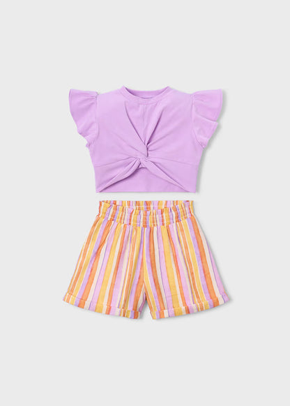 _MAYORAL STRIPES SHORTS SET