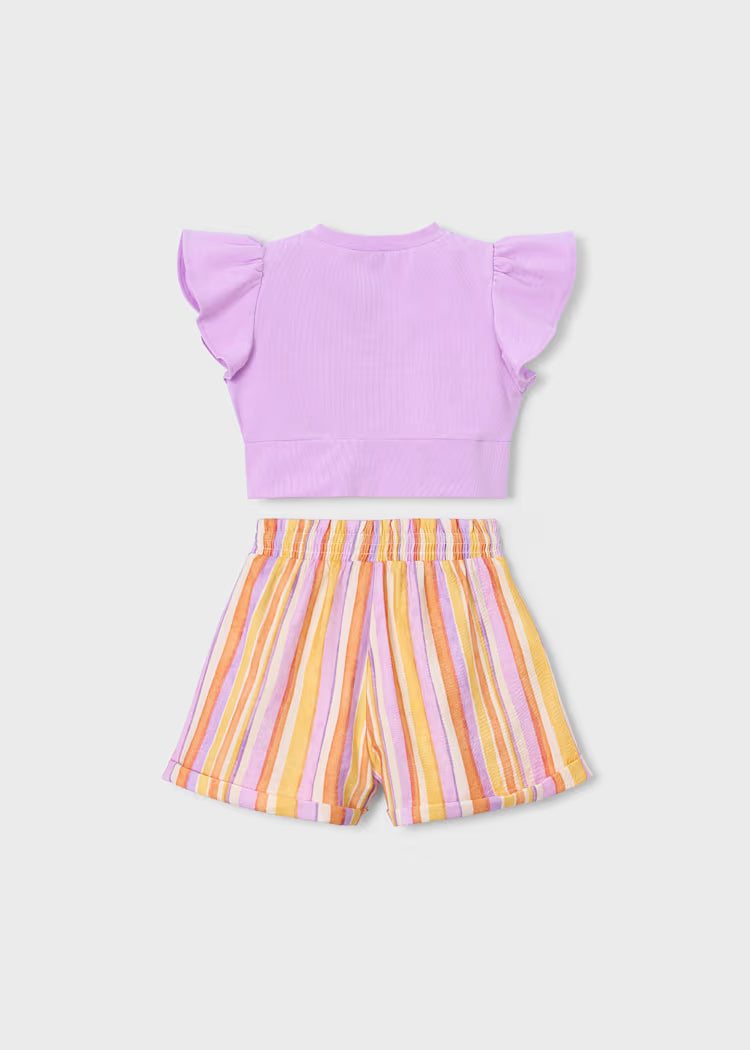 _MAYORAL STRIPES SHORTS SET