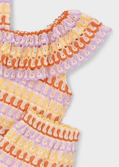 MAYORAL SET KNITTED TOP AND SHORTS