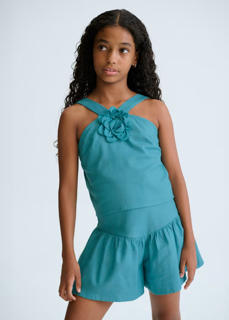 MAYORAL GIRLS FLOWER TOP SET