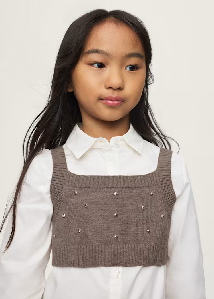 MAYORAL KIDS SHIRT & CARDIGAN SET