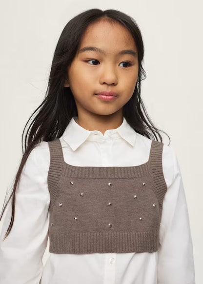 MAYORAL KIDS SHIRT & CARDIGAN SET