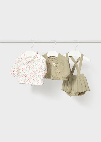 MAYORAL KIDS 3 PCS TRICOT SKIRT SET