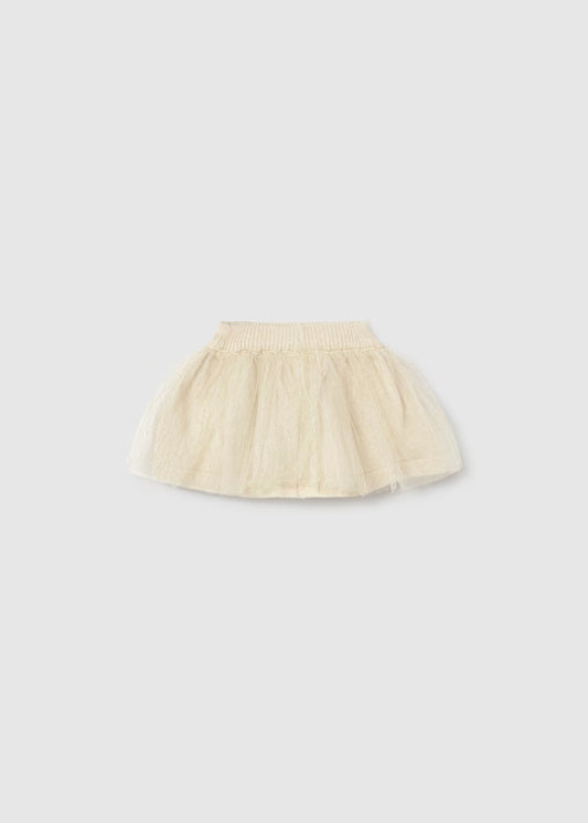 MAYORAL KIDS 3 PIECES TULLE KNIT SKIRT SET