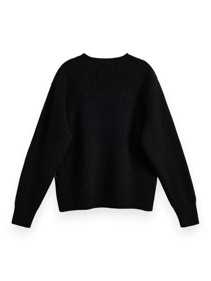 ACUPUNCTURE FASHION RIB COMPAT SWEATER