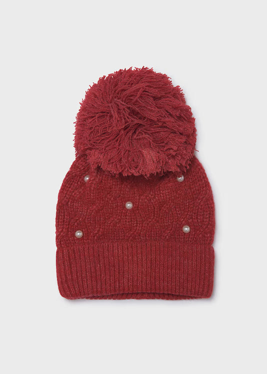 MAYORAL GIRLS POM POM PEARLS BEANIE