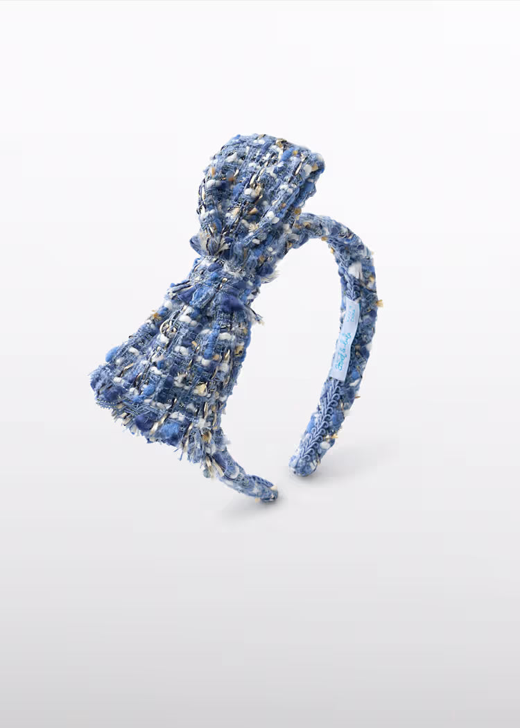 MAYORAL ABEL&LULA GIRLS BOWTIE TWEED HEADBAND
