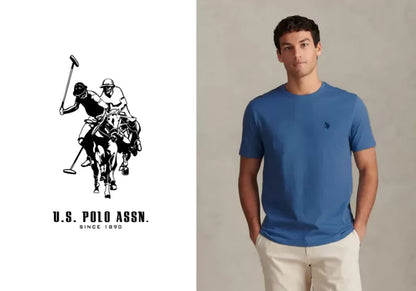 U.S POLO ASSN MAN SILVER&GOLD BASIC T SHIRT