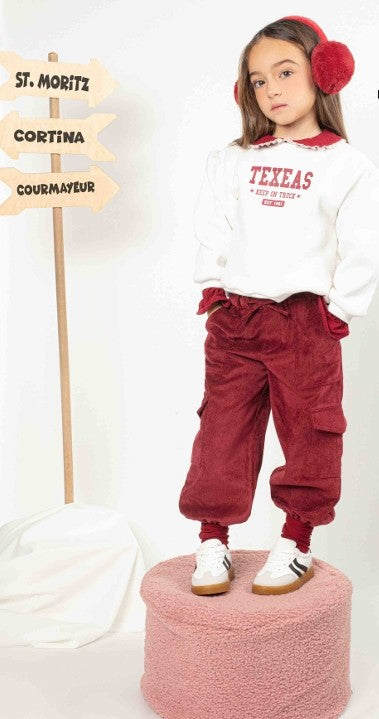 AKYTA FASHION KIDS CORDUROY CARGO PANTS