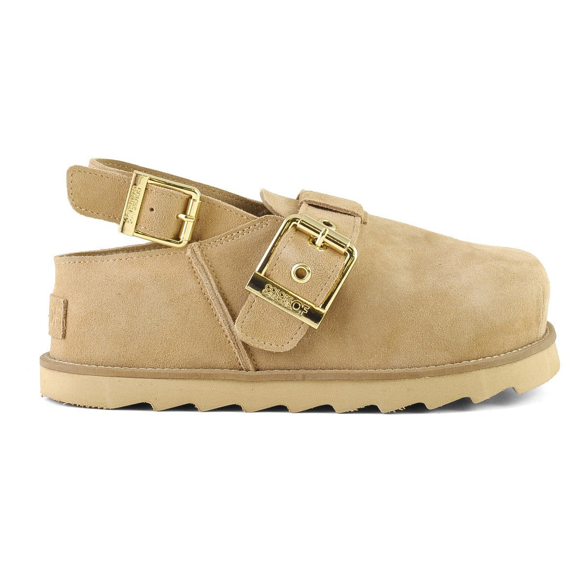 COLORS OF CALIFORNIA COW SUEDE SABOT