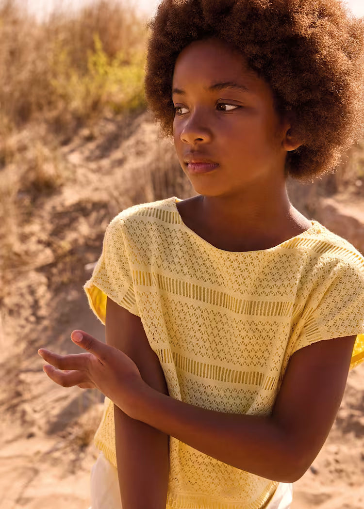 _MAYORAL CROCHET LOOK CROP TOP