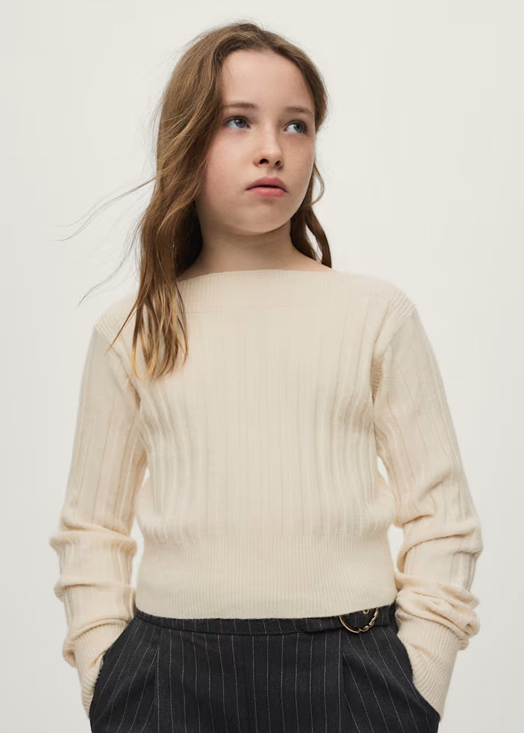 MAYORAL GIRLS KNITTED RIBBED PULLOVER