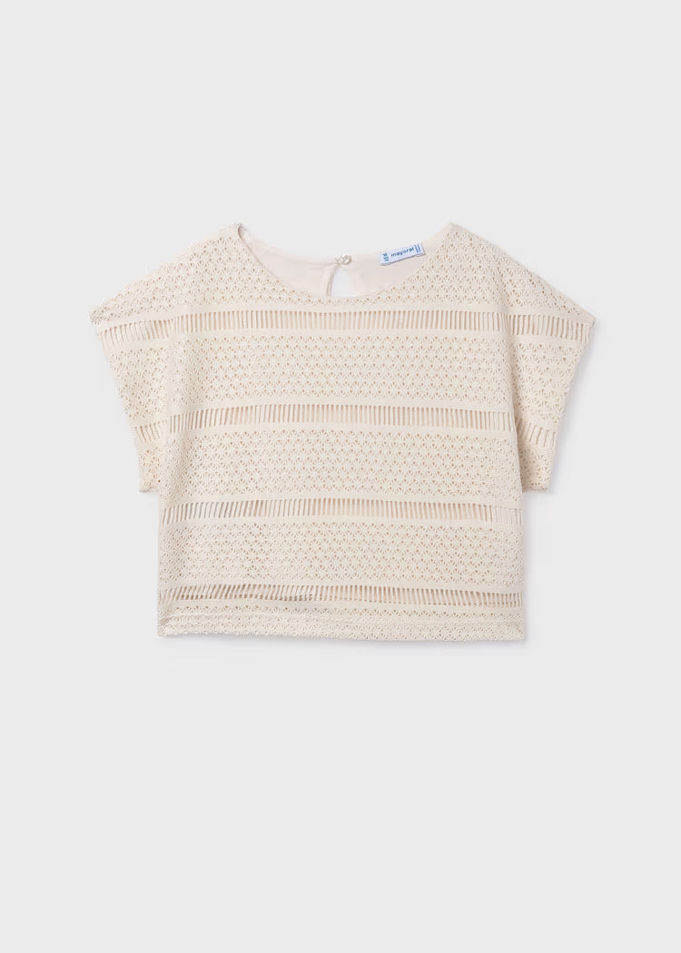 MAYORAL GIRLS CROCHET LOOK TOP