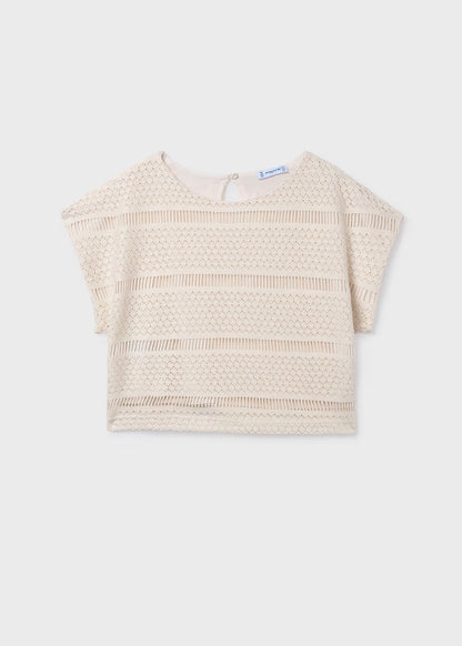MAYORAL GIRLS CROCHET LOOK TOP