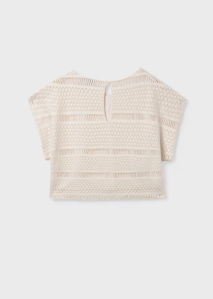 MAYORAL GIRLS CROCHET LOOK TOP