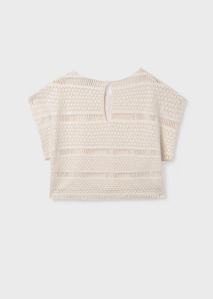 MAYORAL GIRLS CROCHET LOOK TOP