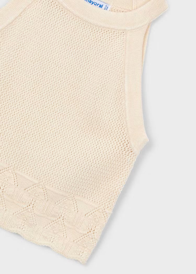 _MAYORAL SLEEVELESS KNITTED TOP