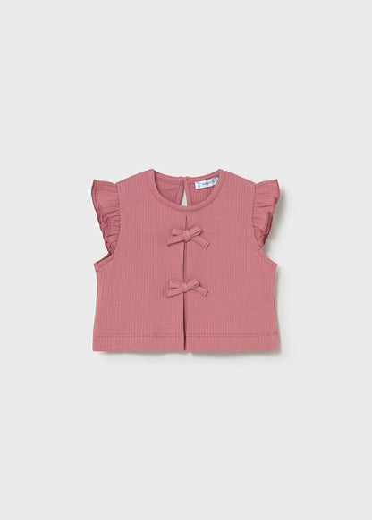 MAYORAL GIRLS KNITTED RIBBED TOP