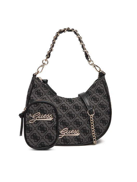 GUESS JEANS GIRLS JACQUARD HOBO BAG