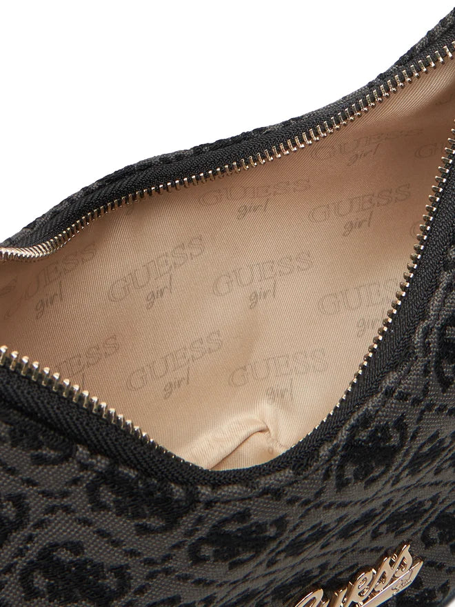 GUESS JEANS GIRLS JACQUARD HOBO BAG