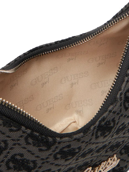 GUESS JEANS GIRLS JACQUARD HOBO BAG
