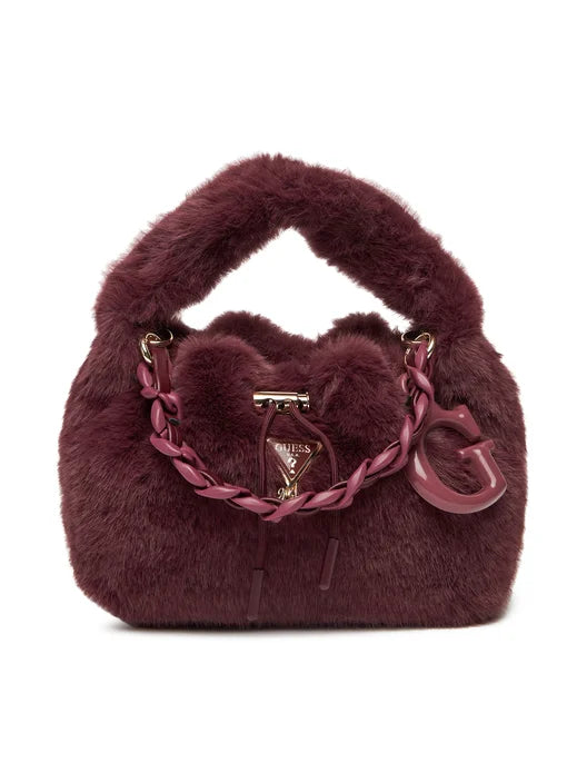 GUESS JEANS FAUX FUR HANDBAG