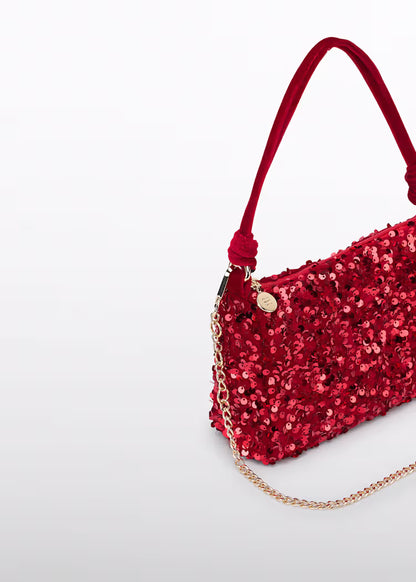 ABEL&LULA BY MAYORAL VELVET SEQUIN BAG