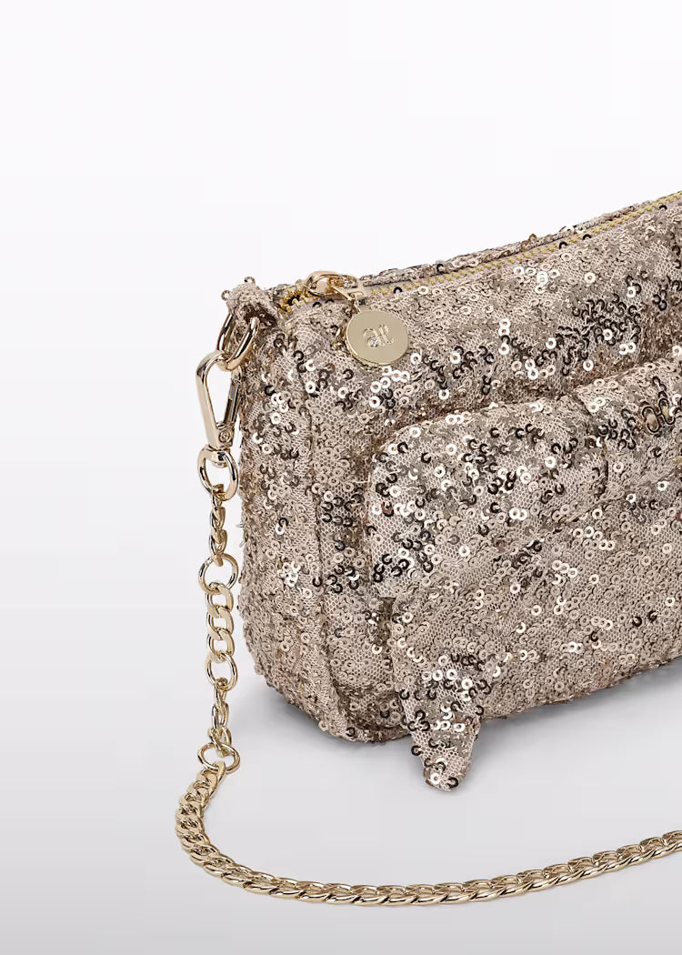 ABEL & LULA KIDS ALLOVER SEQUINS HANDBAG