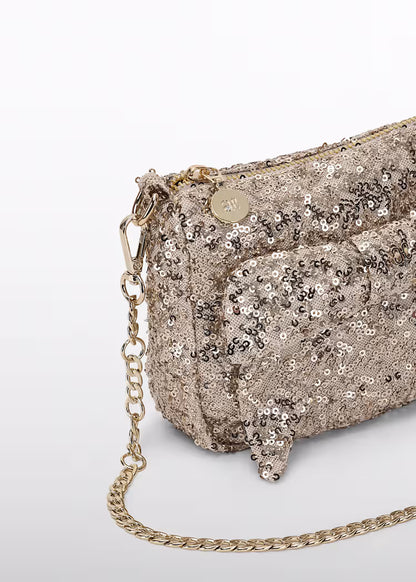 ABEL & LULA KIDS ALLOVER SEQUINS HANDBAG