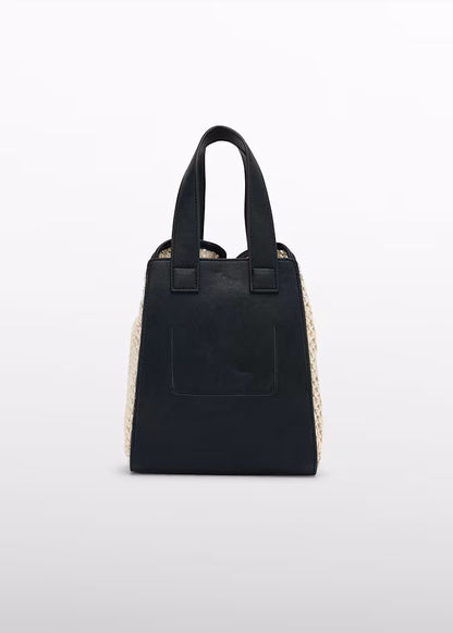 _ABEL & LULA RAFFIA FLOWER DETAIL BAG