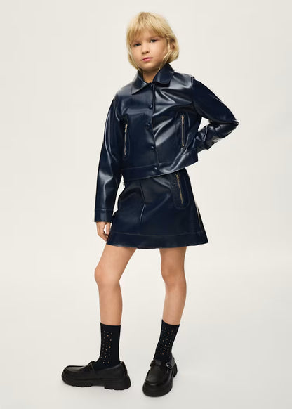 MAYORAL GIRLS PATENT LEATHER JACKET