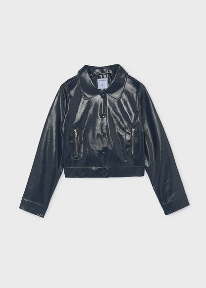 MAYORAL GIRLS PATENT LEATHER JACKET