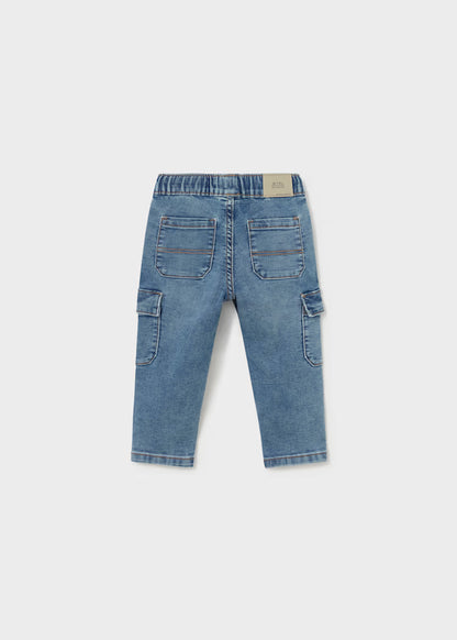 MAYORAL KIDS SOFT DENIM CARGO PANTS