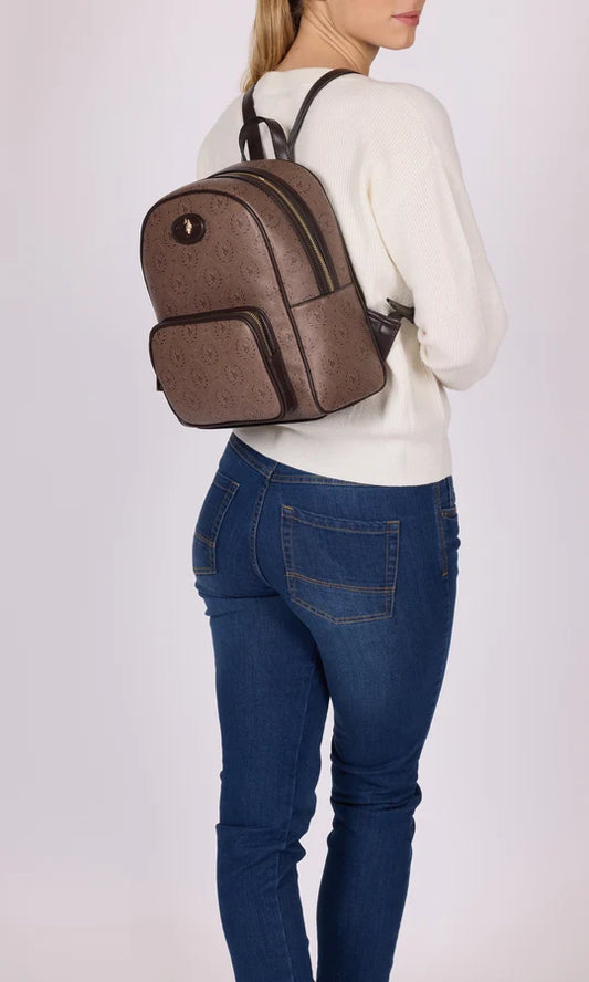 U.S POLO ASSN WOMAN NEW HAMPTON MONOGRAM BACKPACK